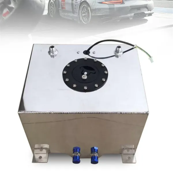 20L Universal Aluminum Treibstofftank Kraftstofftank mit Ölstandsensor 0-90 Ohm