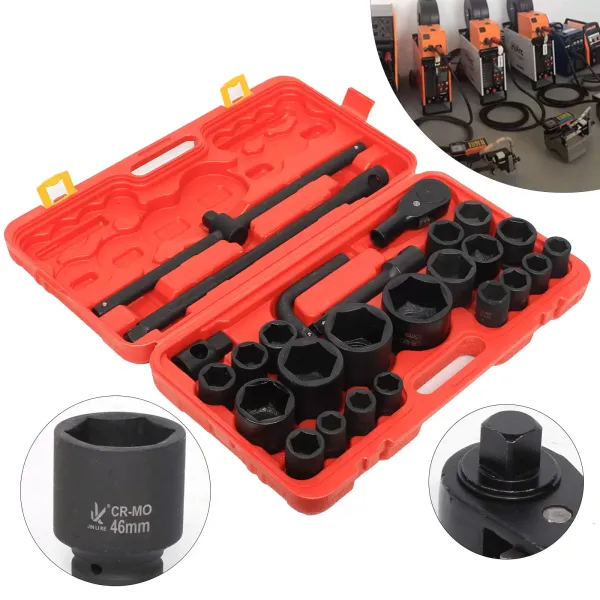 26pcs Steckschlüsselsatz Stecknüsse 3/4