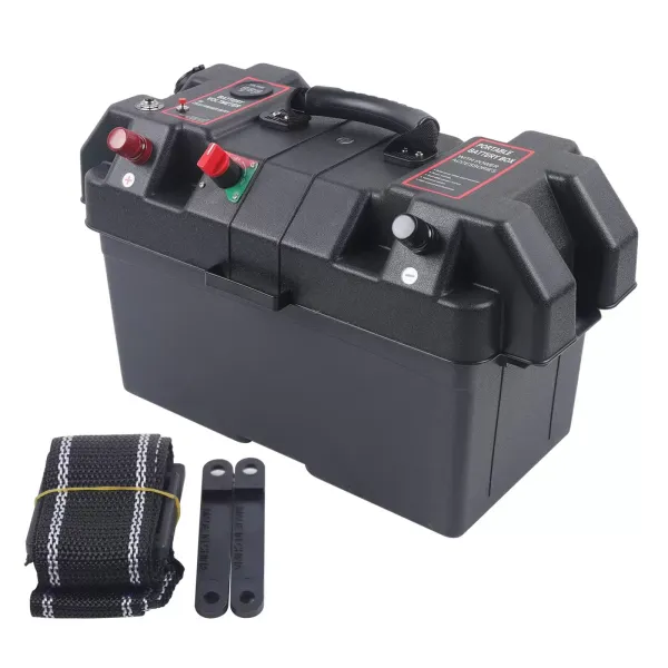 Batteriekasten Batterie Kasten Box für Boot Bootsmotor Doppelte USB Ladeanschluss