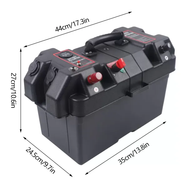 Batteriekasten Batterie Kasten Box für Boot Bootsmotor Doppelte USB Ladeanschluss