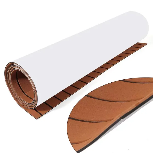 CNCEST 2400 * 900 * 6mm Eva Schaum Bodenbelag Fußboden Selbstklebend Mat Yacht Boot Decking