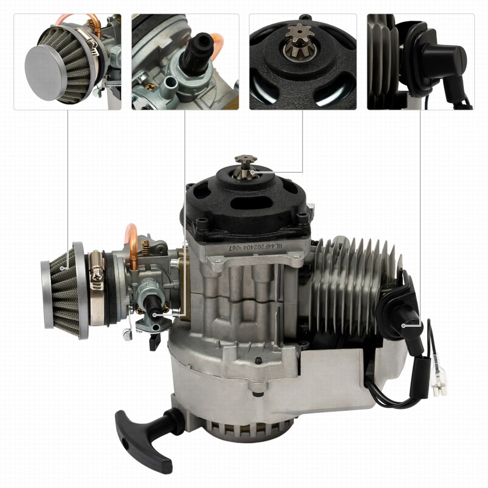 Mini Motor 2-Takt 47/49CC Dirt Bike Cross Pocketbike ATV Quad Getriebe Vergaser