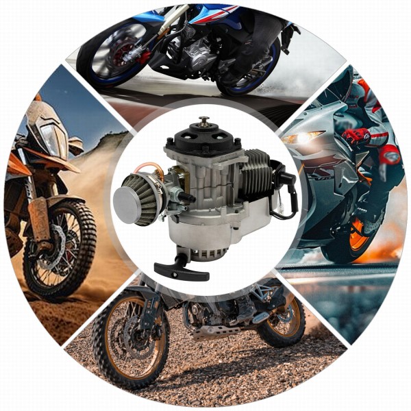 Mini Motor 2-Takt 47/49CC Dirt Bike Cross Pocketbike ATV Quad Getriebe Vergaser