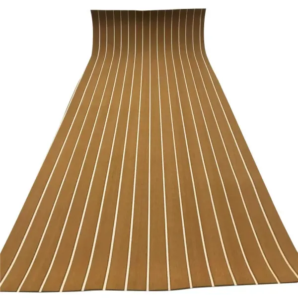 CNCEST 2400x900x6mm Eva-Schaum Deckbeschläge Marine Bodenbelag Rutschfester Teppich Mit Kleberücken