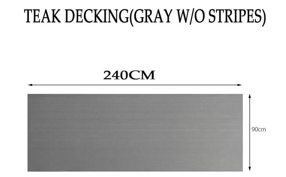 Eva Schaum Teak Bodenbelag Deluxe Marine Fußboden Selbstklebend Matte Deck Teppich (240x90x0.6cm)