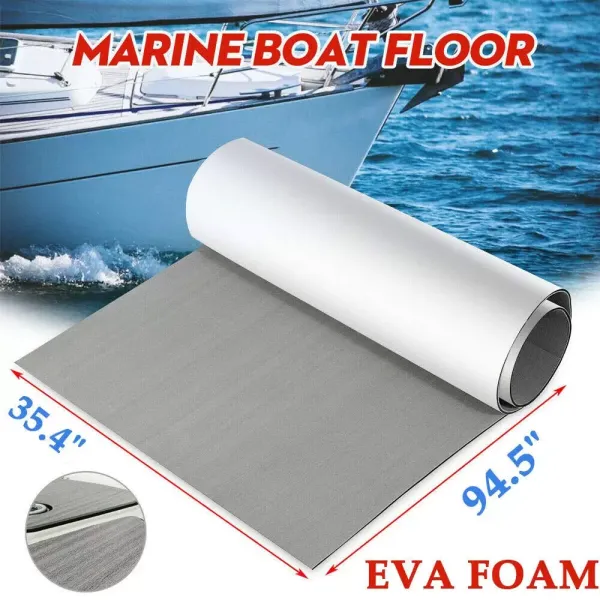 CNCEST 240cm x90cm x 0,6cm Self-Adhesive Eva-Bodenbelag aus Teakholz Selbstklebend