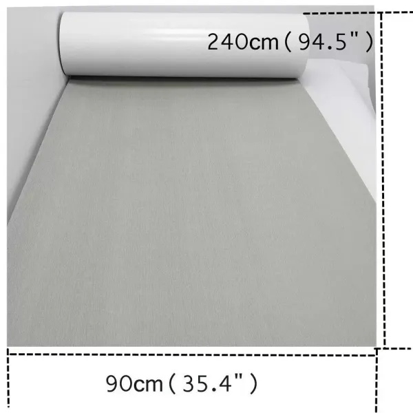 CNCEST 240cm x90cm x 0,6cm Self-Adhesive Eva-Bodenbelag aus Teakholz Selbstklebend
