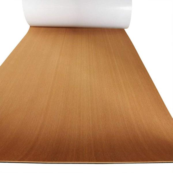 Eva Schaumstoff Bodenbelag Teakholz - Deck für Boote Yacht Marine Bodenbelag Rutschfester Teppich 240x90x0.6cm, Braun