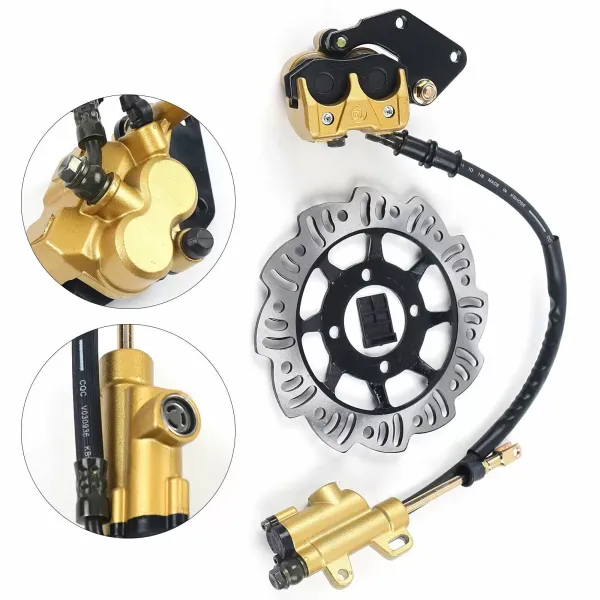 Hinten Hydraulik Bremsen Kit Scheibenbremse 4-Takt 49-125 CCM Bremse Scheibe