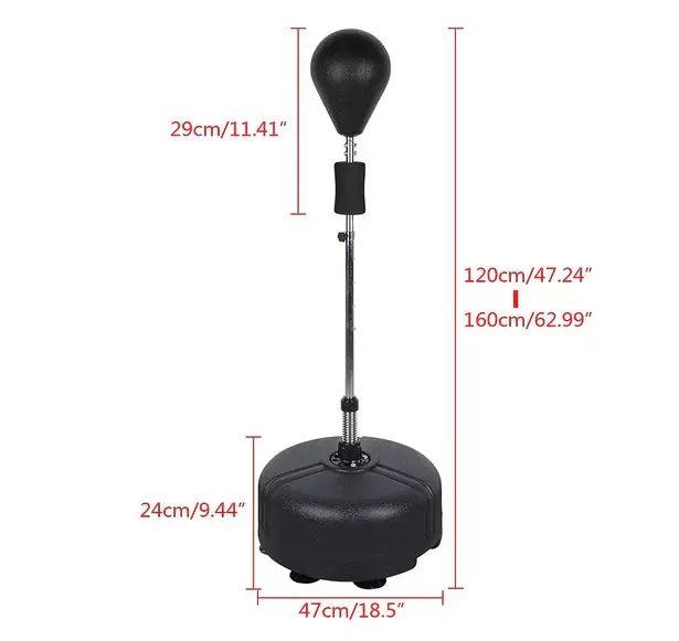 Boxen Boxsack 120-160cm Punchingball Boxsack Standboxsack Verstellbar Boxbirne