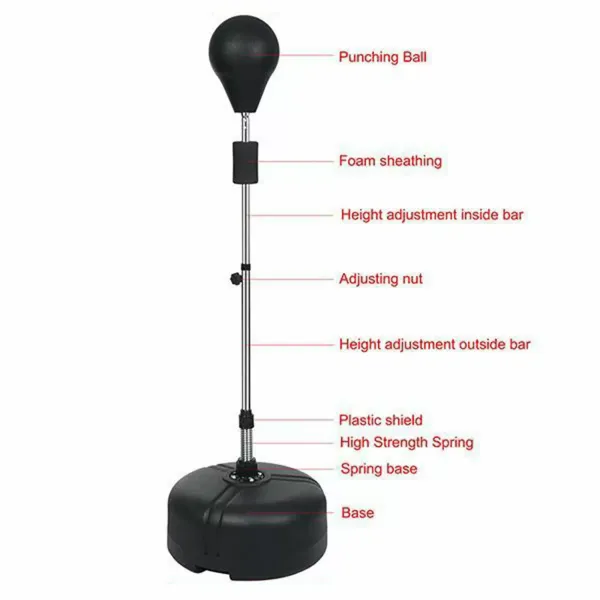 Boxen Boxsack 120-160cm Punchingball Boxsack Standboxsack Verstellbar Boxbirne