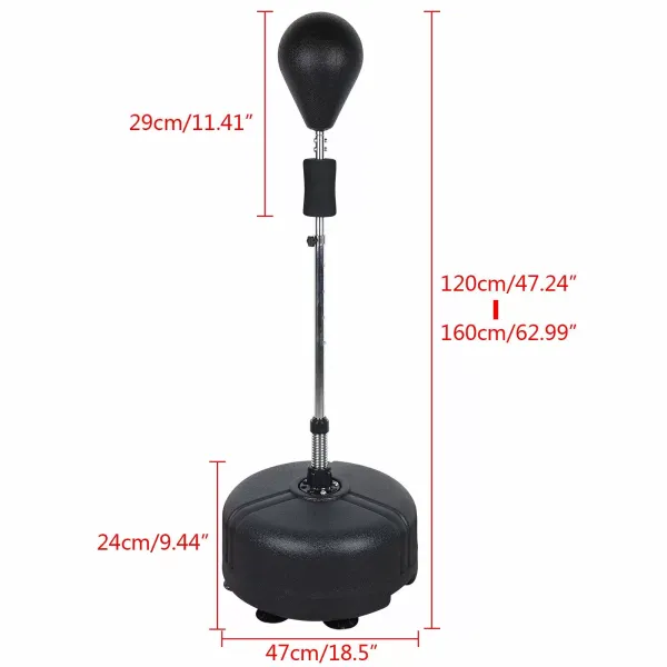 Boxen Boxsack 120-160cm Punchingball Boxsack Standboxsack Verstellbar Boxbirne