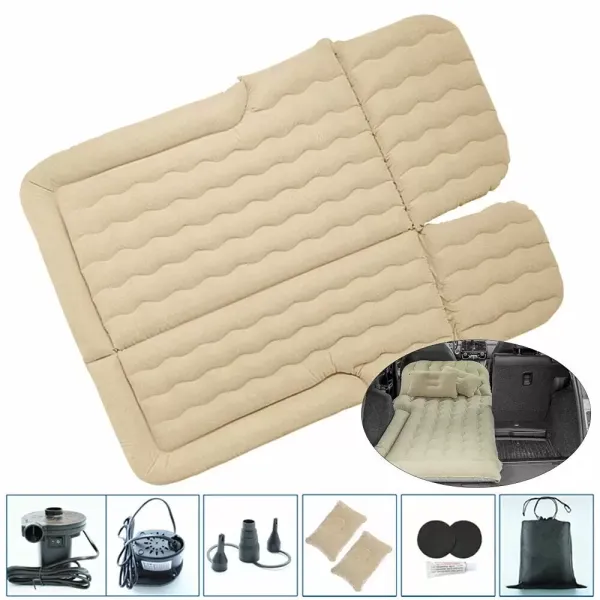 Auto Luftmatratze Aufblasbare Matratze PVC Matratze (Beige)