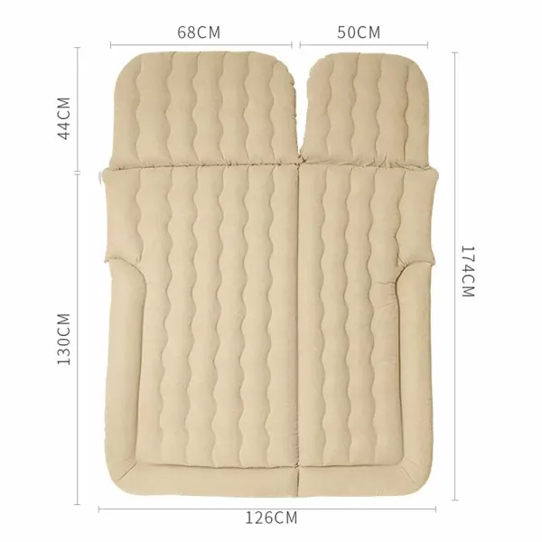 Auto Luftmatratze Aufblasbare Matratze PVC Matratze (Beige)