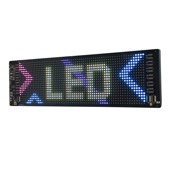 34,8 cm x 10,2 cm flexibler LED-Bildschirm, LED-Anzeigetafel, flexibles LED-Schild für Auto, Geschäft, Bar, Werbung