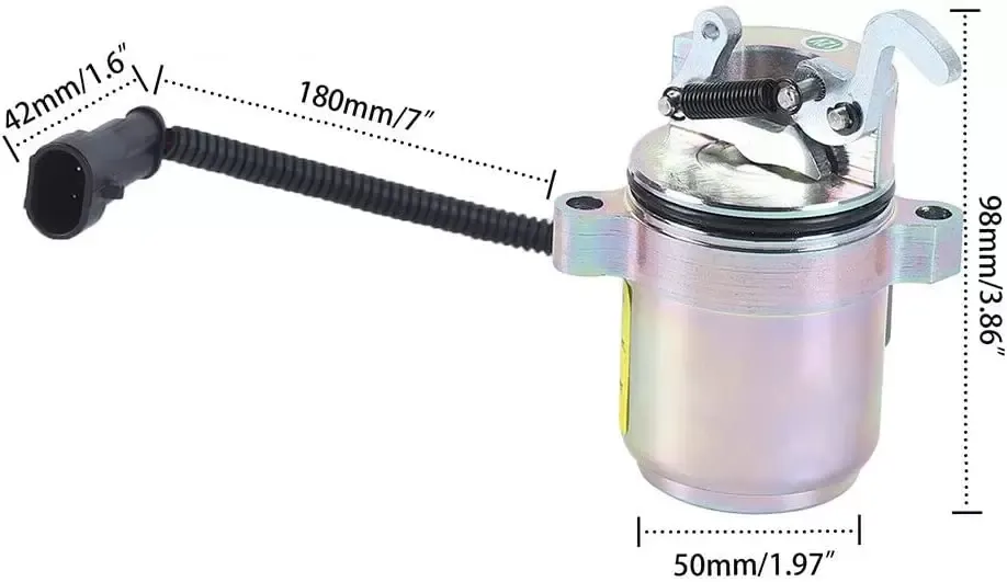 Magnetventil, 12V Profi Stopmagnet Absteller Abstellmotor Solenoid Abstellmagnet für F2L2011