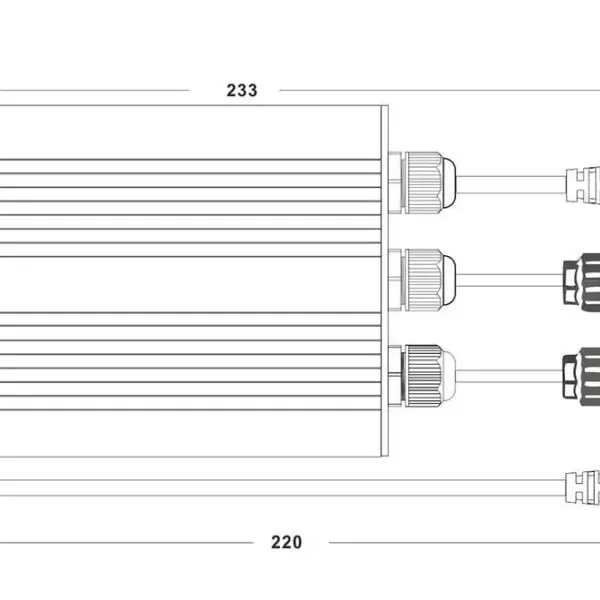 Solar Mikrowechselrichter 260W Grid Tie Wechselrichter MPPT Sinus-Mikro-Wechselrichter für Solarpanel Solar Mikrowechselrichter 260W Grid Tie Wechselrichter MPPT Sinus-Mikro-Wechselrichter für Solarpanel
