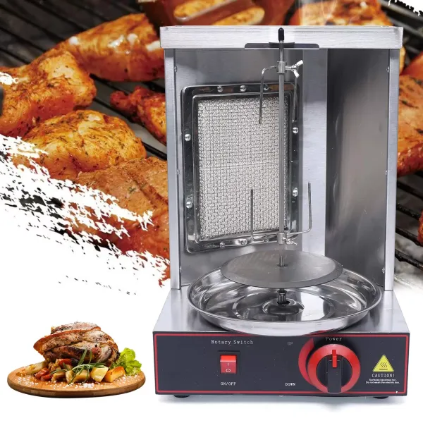 110V Dönergrill Vertikal Elektrisch-Multigrill aus Edelstahl 110V Dönergrill Vertikal Elektrisch-Multigrill aus Edelstahl