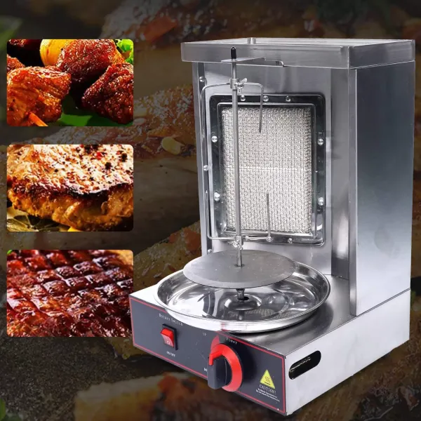 110V Dönergrill Vertikal Elektrisch-Multigrill aus Edelstahl 110V Dönergrill Vertikal Elektrisch-Multigrill aus Edelstahl