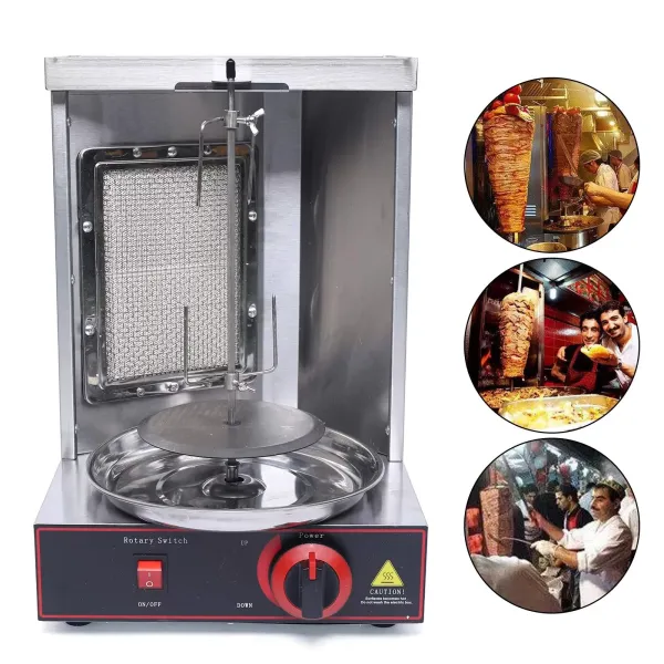 110V Dönergrill Vertikal Elektrisch-Multigrill aus Edelstahl 110V Dönergrill Vertikal Elektrisch-Multigrill aus Edelstahl