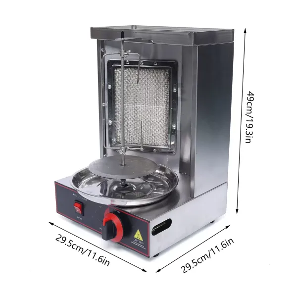 110V Dönergrill Vertikal Elektrisch-Multigrill aus Edelstahl 110V Dönergrill Vertikal Elektrisch-Multigrill aus Edelstahl