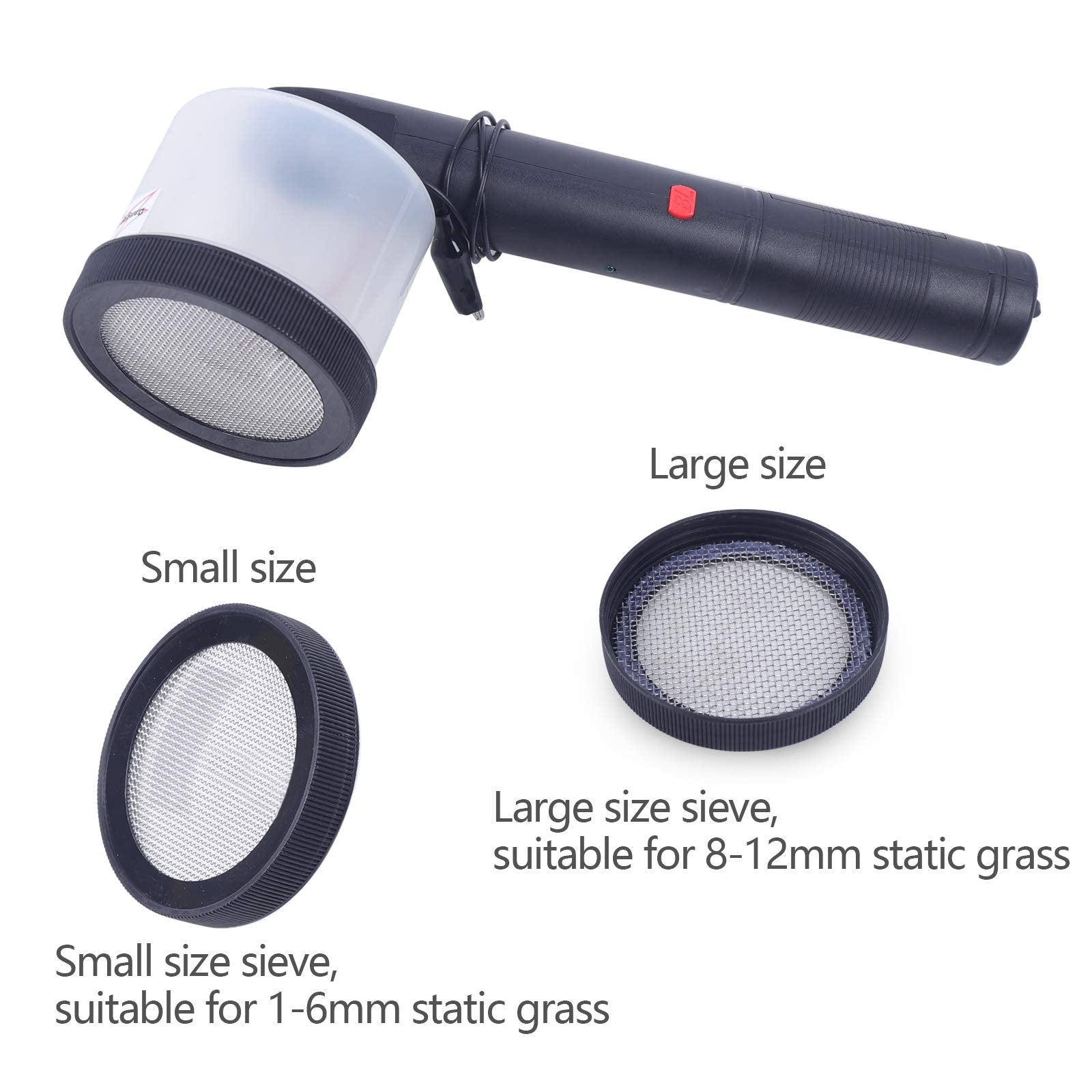 Mini Begrasungsgerät ABS Handheld Static Grass Flock Applicator Maschine