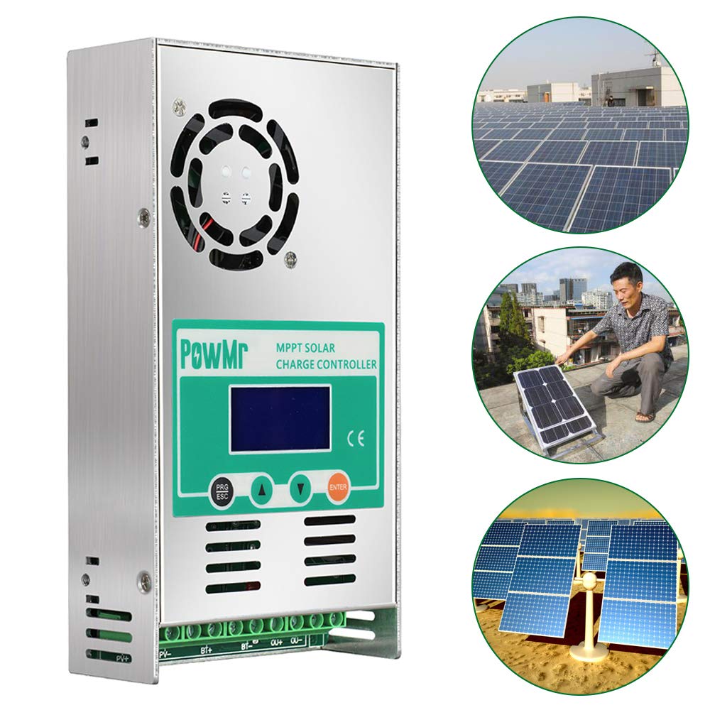 60A MPPT Solarladeregler mit LCD-Anzeige 12V/24V/36V/48V
