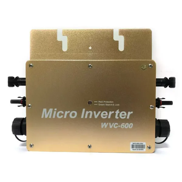 WVC-600W MPPT Solar Wechselrichter, Mikro Wechselrichter - Micro Inverter Grid Tie(Gold) WVC-600W MPPT Solar Wechselrichter, Mikro Wechselrichter - Micro Inverter Grid Tie(Gold)