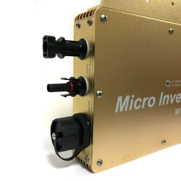 WVC-600W MPPT Solar Wechselrichter, Mikro Wechselrichter - Micro Inverter Grid Tie(Gold)