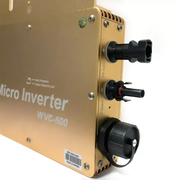 WVC-600W MPPT Solar Wechselrichter, Mikro Wechselrichter - Micro Inverter Grid Tie(Gold) WVC-600W MPPT Solar Wechselrichter, Mikro Wechselrichter - Micro Inverter Grid Tie(Gold)