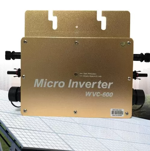 WVC-600W MPPT Solar Wechselrichter, Mikro Wechselrichter - Micro Inverter Grid Tie(Gold)