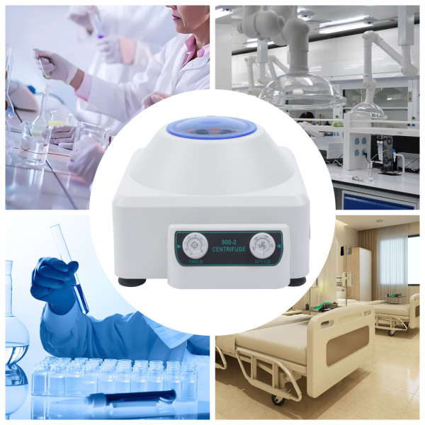 Elektrische Zentrifugenmaschine 6x20ml 900-2 Tragbare Labor-Tischzentrifugen für die medizinische Praxis 110V 4000 U/min Stabile PRP-Zentrifuge mit Timer