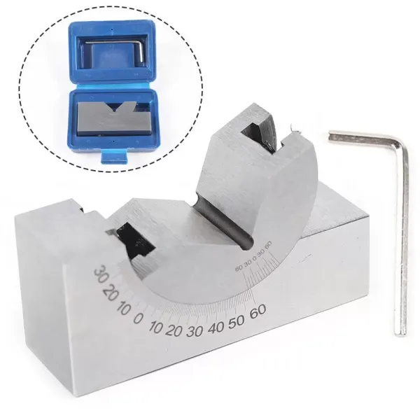 Winkelprisma Präzisions Prismen V Block Messtechnik verstellbar Werkzeugmacher 102x30x50mm
