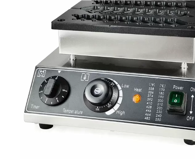 1700W Waffeleisen mit Antihaftbeschichtung Fettauffangrille mit Antihaftbeschichtung