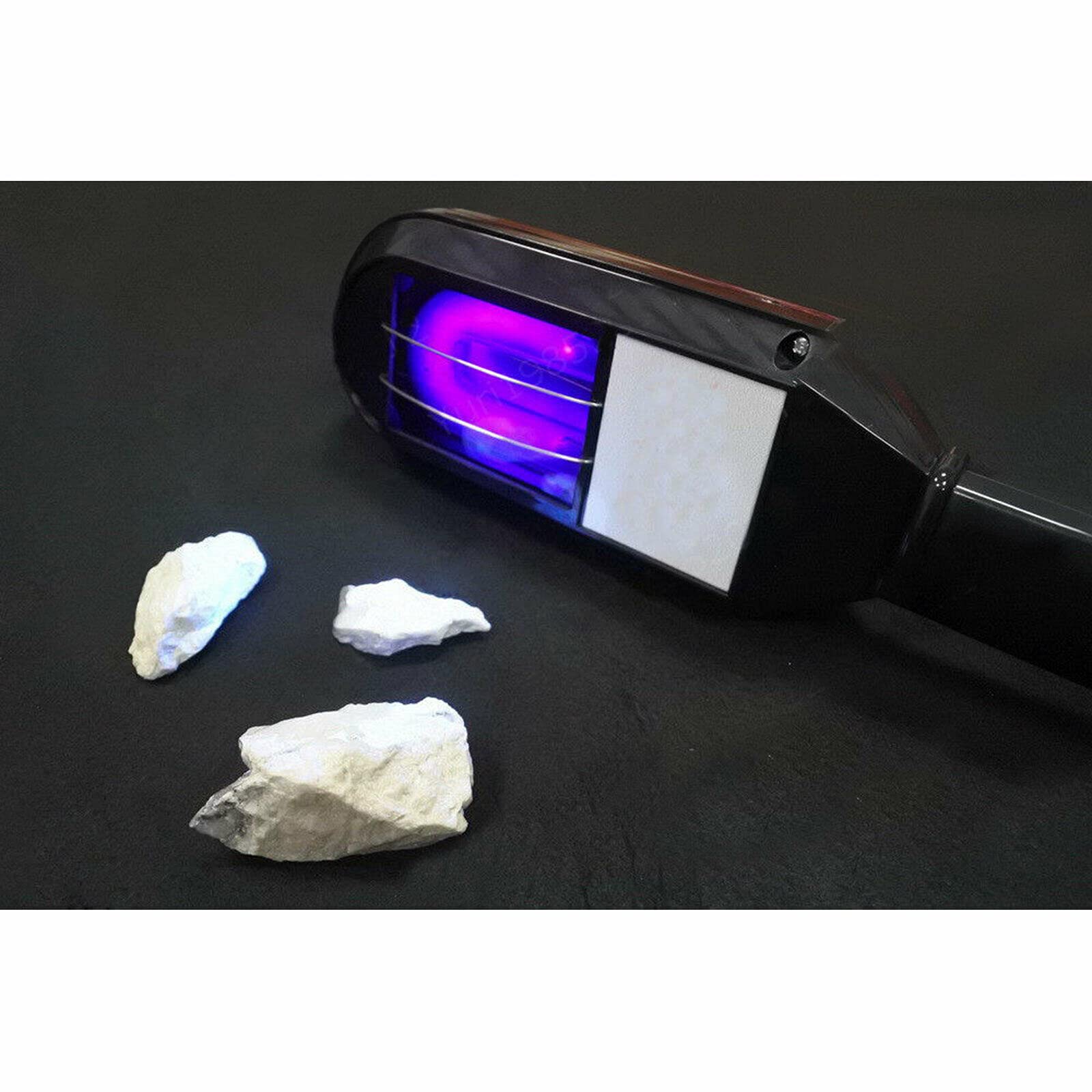8 W LED Kurzwellen Taschenlampe 254nm UV USB Aufladbar Fluoreszenz Taschenlampe nach Mineralien, Für Suche Zirkon, Diamant und Calcium-Uran-Glimmer