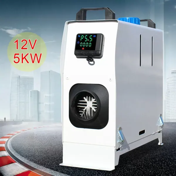 5KW 12V Diesel Lufterhitzer, Auto Heizung Dieselheizung Standheizung, Air Diesel Heizung mit Schalldämpfer, LKW Boot KFZ
