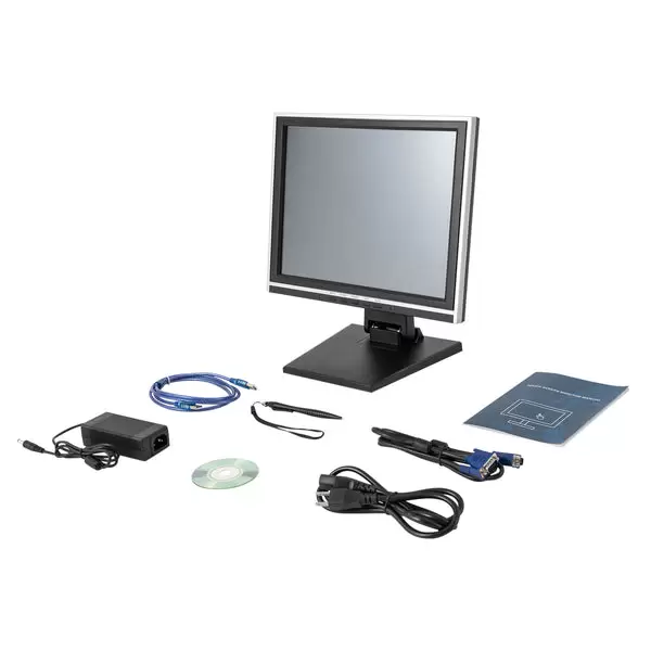 Touchscreen Monitor mit Ständer Kiosk Kassensystem PC POS Kassenmonitor Bildschirm