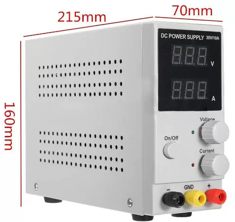 0-30V 0-10A DC Regelbar Netzgerät Versorgungsteil mit LED-Anzeige