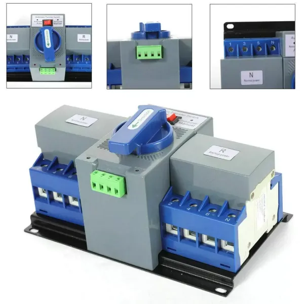 Automatischer Umschalter 6-63A 4P Dual Power Automatischer Übertragungsschalter