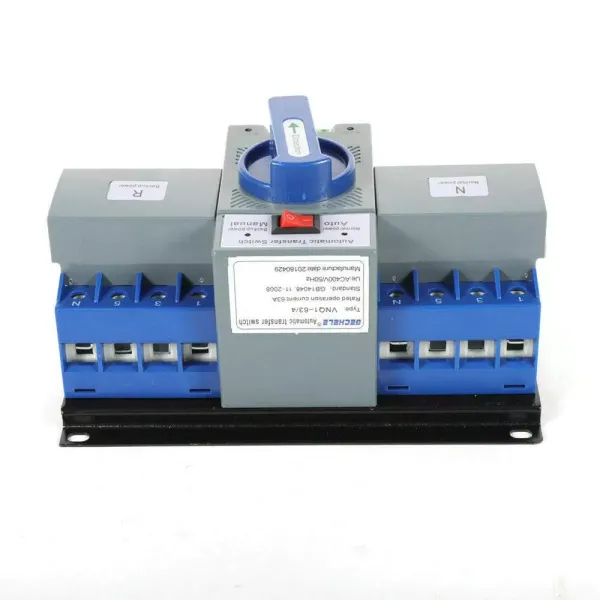 Automatischer Umschalter 6-63A 4P Dual Power Automatischer Übertragungsschalter