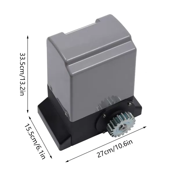 CNCEST 230V 750W 1800KG Schiebetorantrieb Elektrischer Garagetor+2 Fernbedienungen