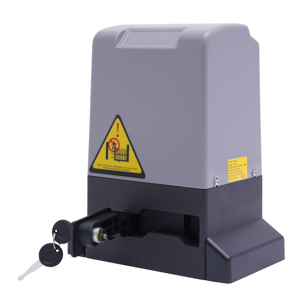 750W 1800KG Schiebetorantrieb Torantrieb Satz inkl. 2x Fernbedienungen