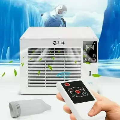 Tragbare Mobiles Klimaanlage Kompakt Ventilator Klimagerät Luftkühler 280W 220V