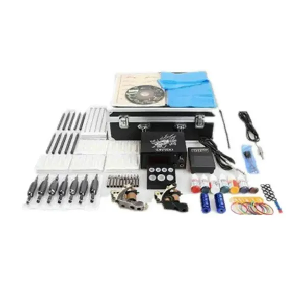 2 Tattoomaschine Tätowierung Komplett Tattoo Set 2 Tattoo Maschinen Kit