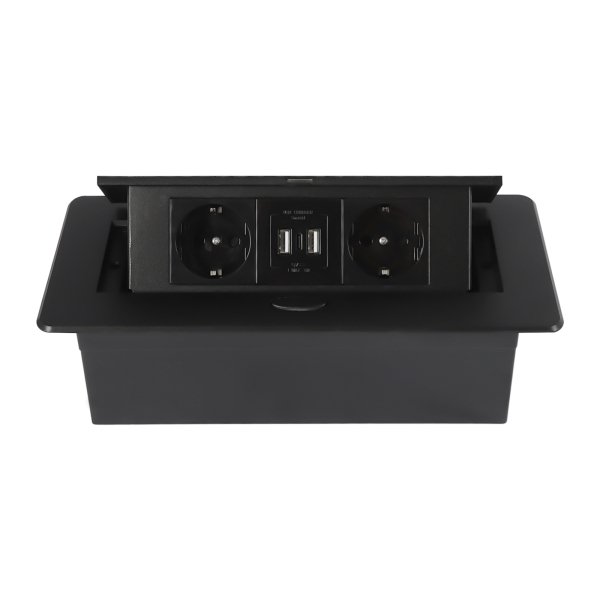 Tischsteckdose, USB 3.1 Typ C, 4000 W, schnelles Laden, platzsparend