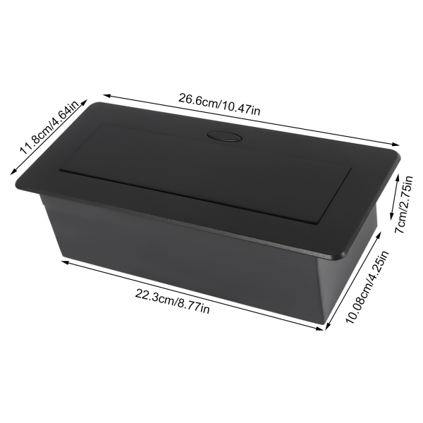 Tischsteckdose, USB 3.1 Typ C, 4000 W, schnelles Laden, platzsparend