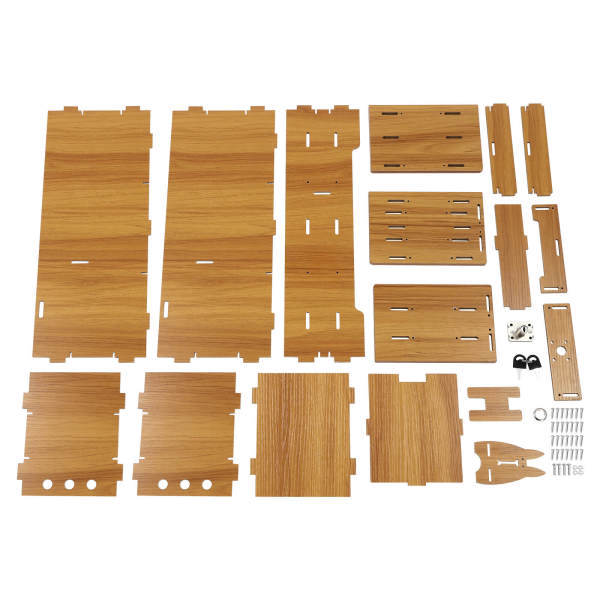 Holz-Schreibtisch-Organizer, Mobiler Computer-Halter Desktop-Speicher-Organizer