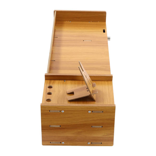 Holz-Schreibtisch-Organizer, Mobiler Computer-Halter Desktop-Speicher-Organizer