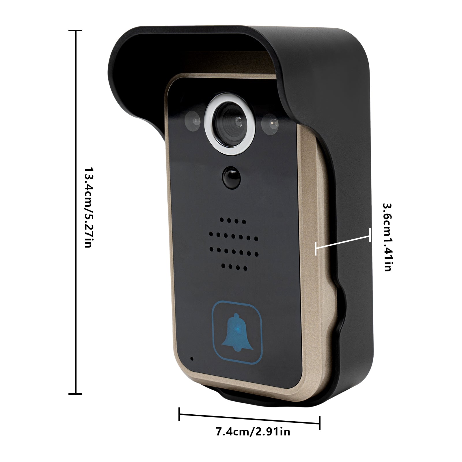 Drahtlose Video Türsprechanlage Türklingel Intercom System, Kabellose Video Gegensprechanlage Türsprechanlage