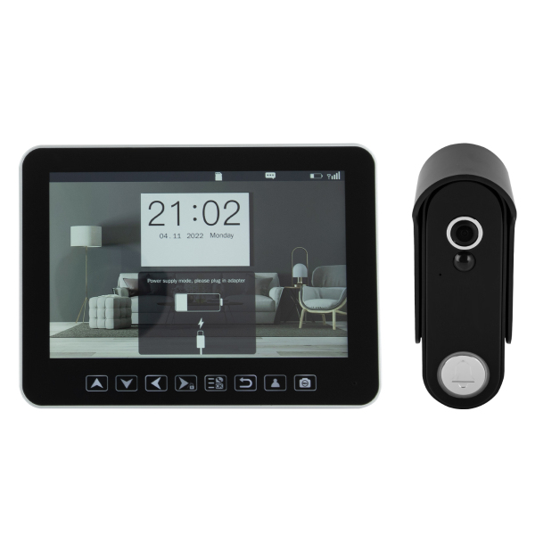 Video-Gegensprechanlage Türklingel, Türklingelkamera mit 7,12-Zoll-Touchscreen-Monitor, Video-Gegensprechanlage Türklingel 32 GB